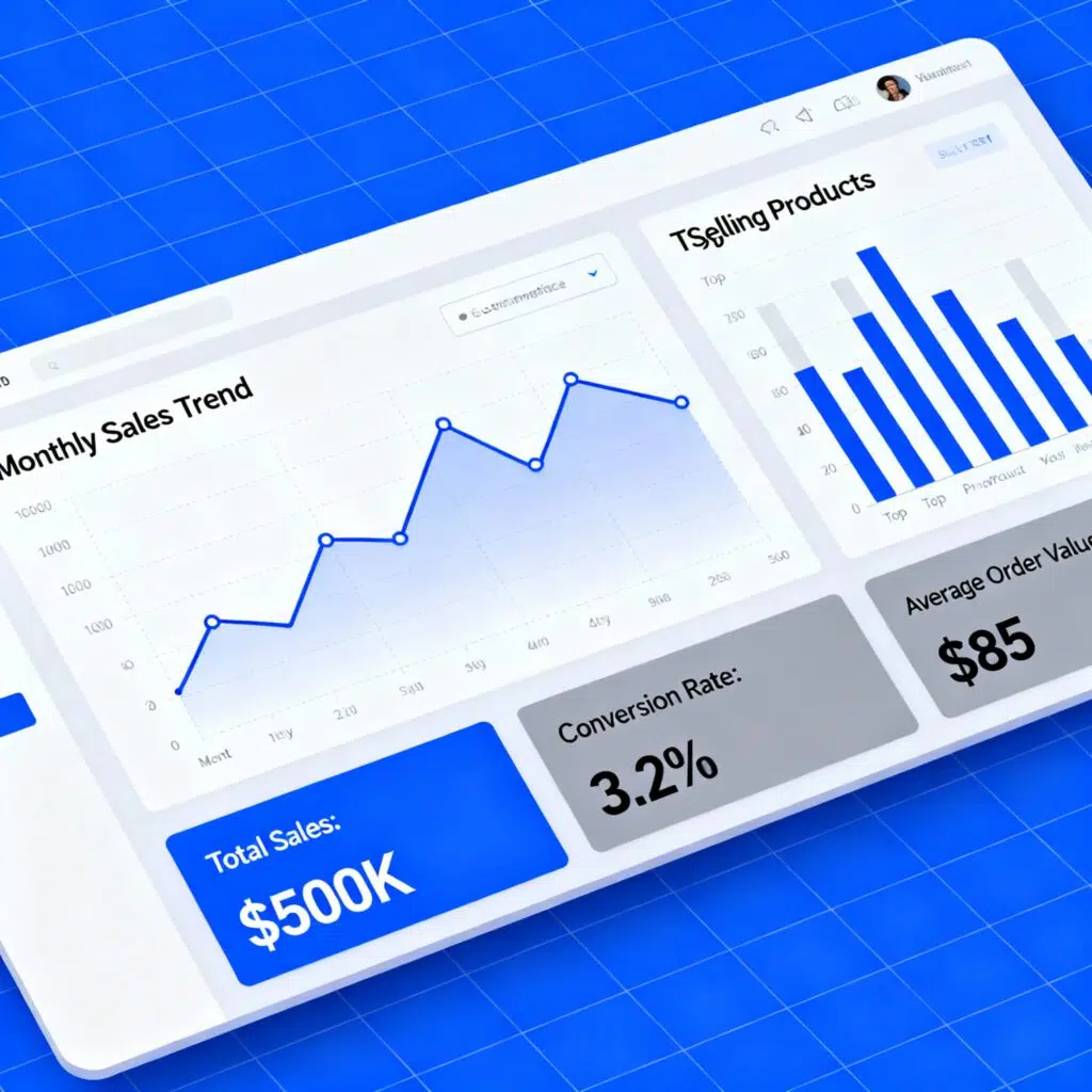 Dashboard e-commerce